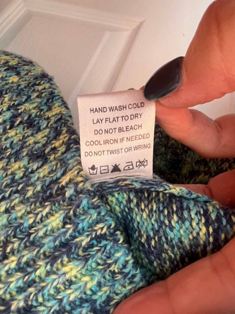superdown Cropped Hooded Sweater in Teal Mix - Picture 5 of 6